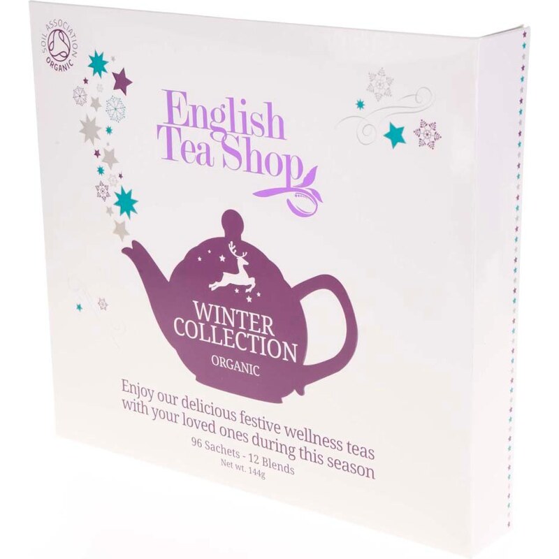 Bílá dárková kazeta čajů English Tea Shop Vánoční zima