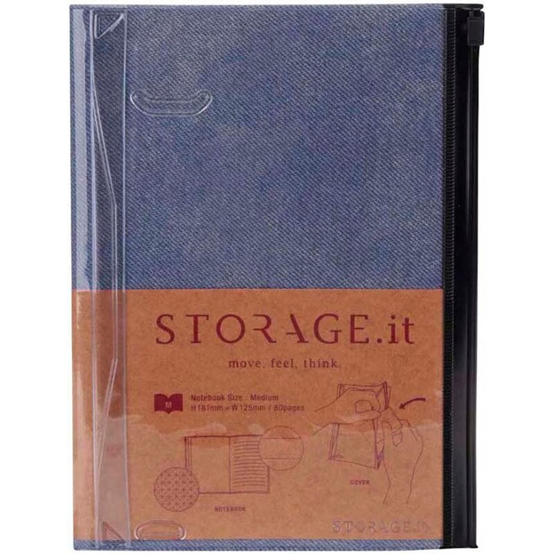 Modrý džínový zápisník A5 Mark's STORAGE.IT