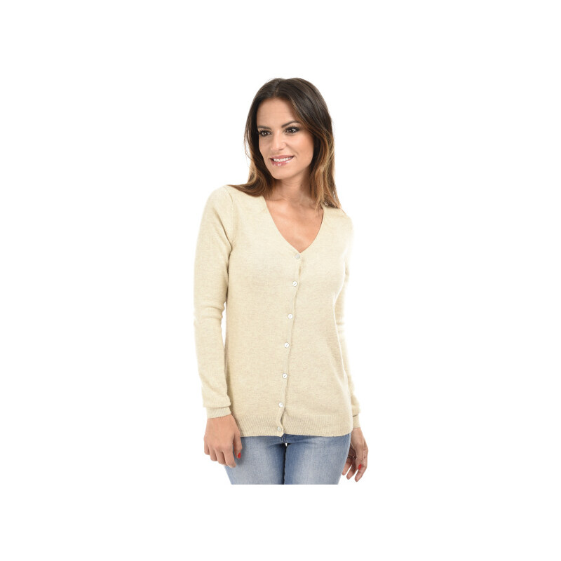 Maille be Cachemire Dámský svetr GCVC50 BEIGE