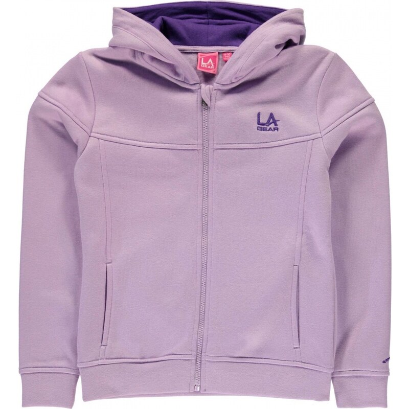 LA Gear Full Zip Hoody Junior Girls, pale purple2