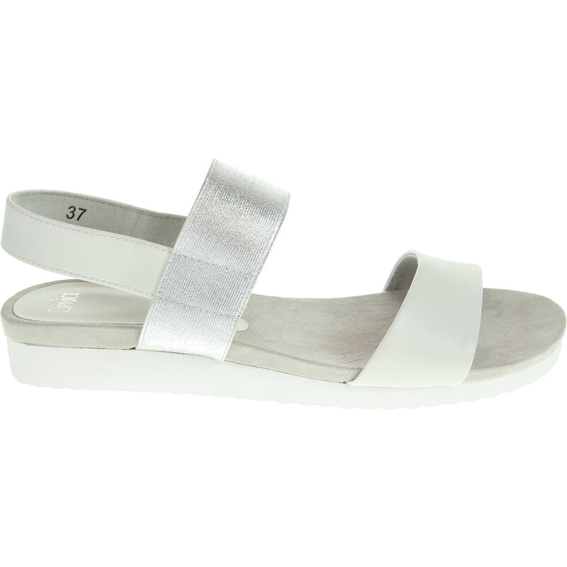 Caprice dámské sandály 9-28603-26 bílá-stříbrná 9-9-28603-26 195
