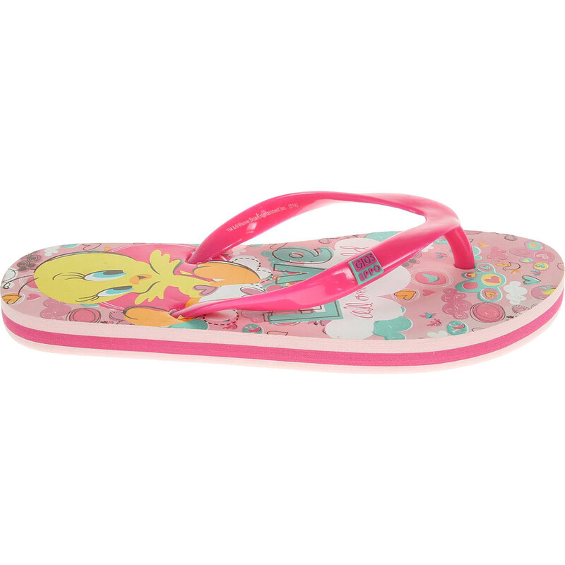 Gioseppo Tweety S3 pink dívčí plážové pantofle