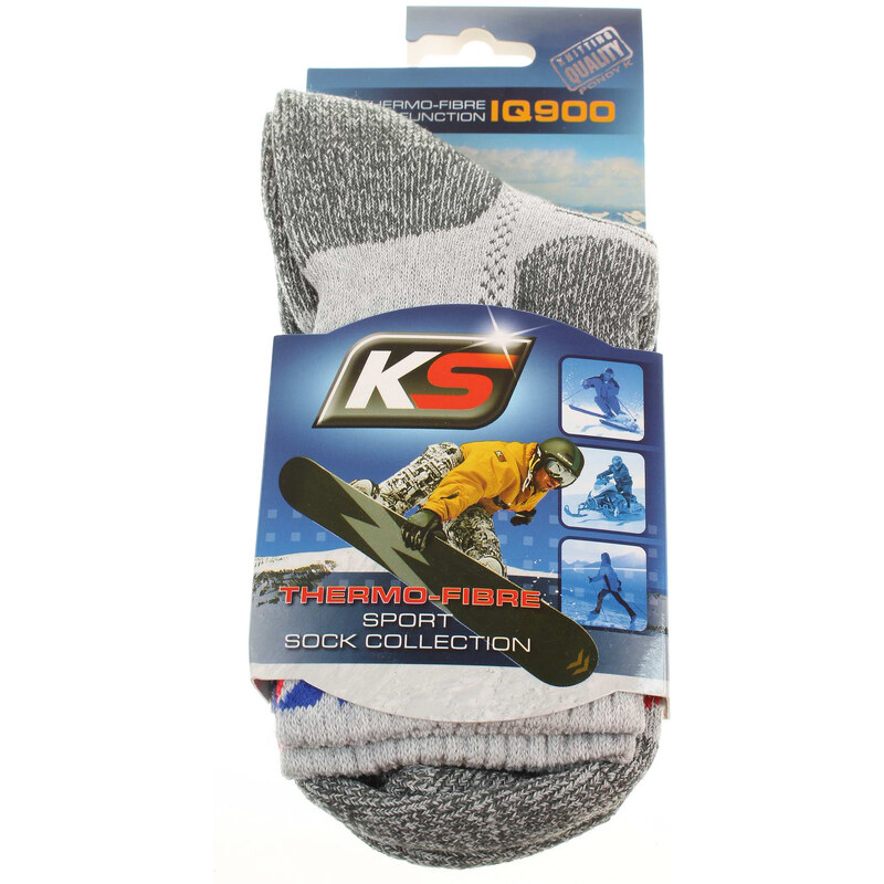 Rejnok Dovoz KS Thermo-Fibre funkční ponožky šedé