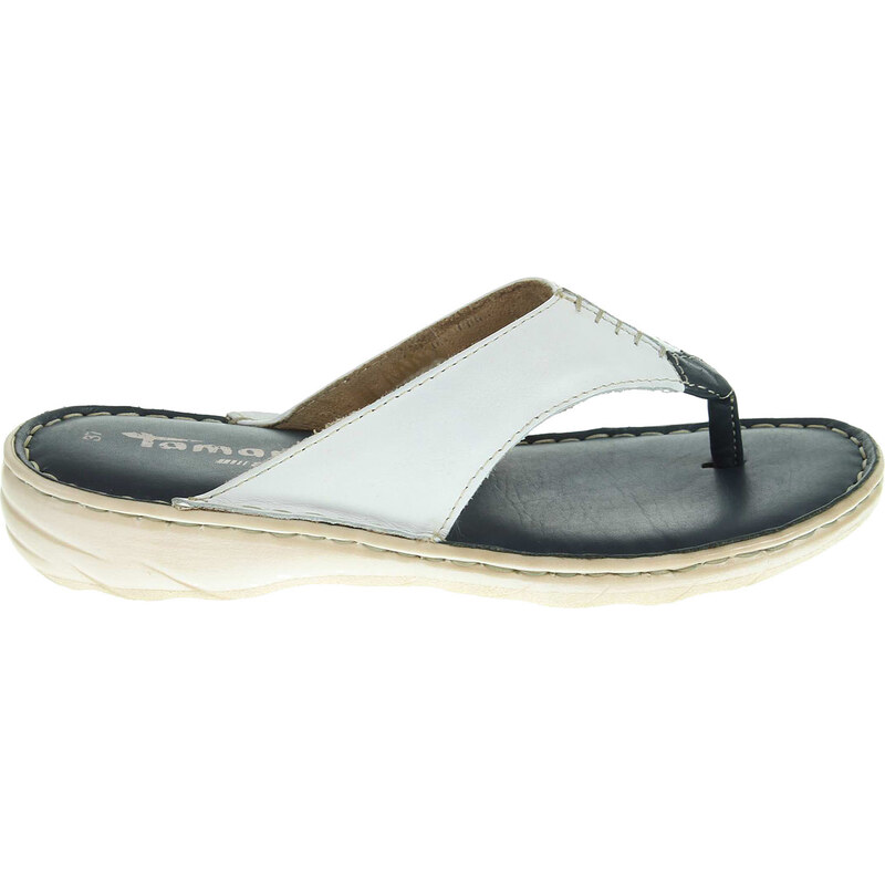 Tamaris dámské pantofle 1-27210-26 bílá-modrá