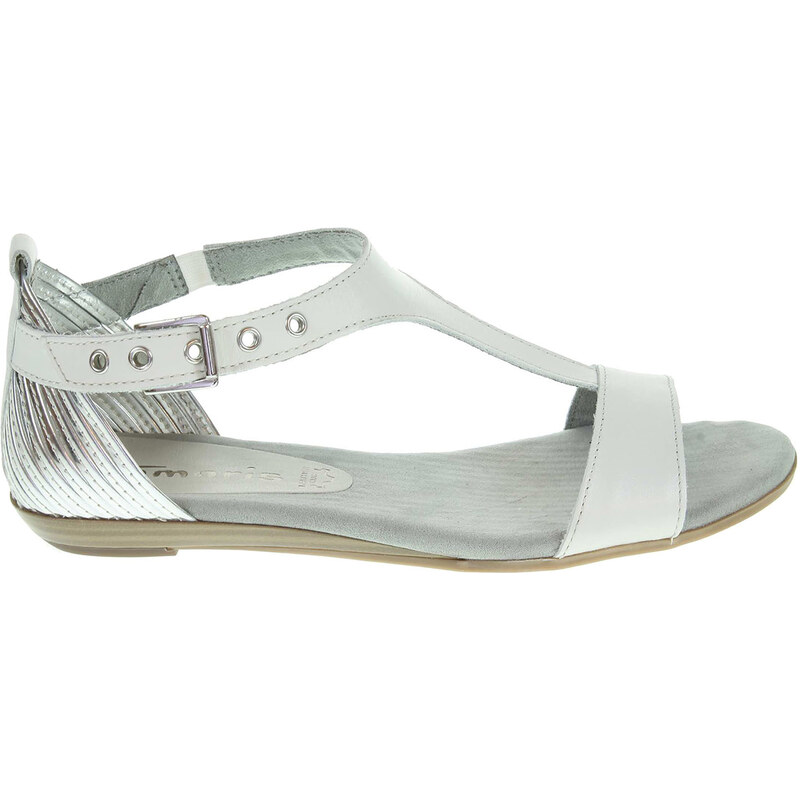 Tamaris dámské sandály 1-28170-36 bílá-stříbrná