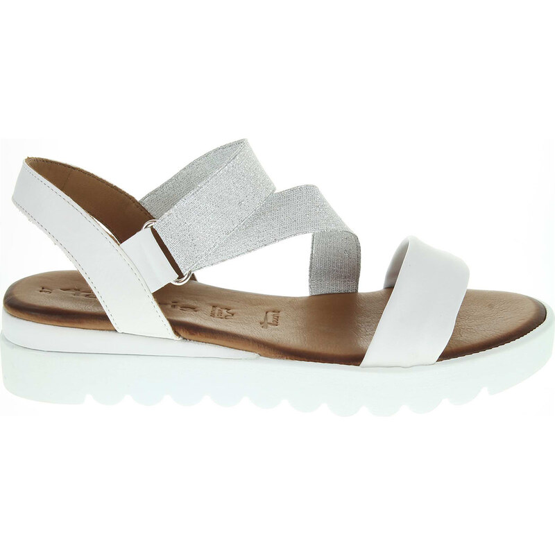 Tamaris dámské sandály 1-28181-36 bílá-stříbrná