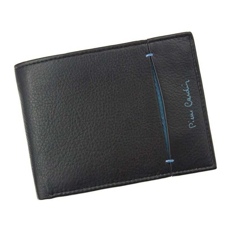 Pánská kožená peněženka Pierre Cardin Elvin - černo-modrá