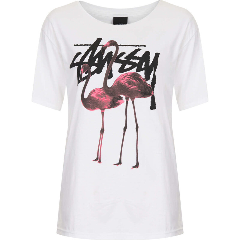 Topshop Flamingoes Tee By Stussy