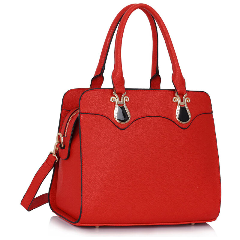 LS fashion LS dámská elegantní kabelka 334 červená