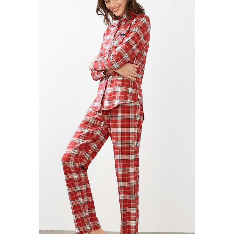 Esprit Flanelové pyžamo ze 100% bavlny