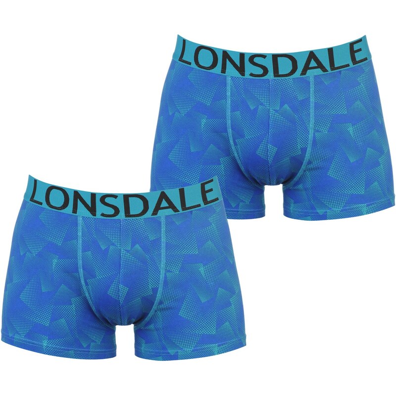 Boxerky Lonsdale 2 Pack Blue Triangle