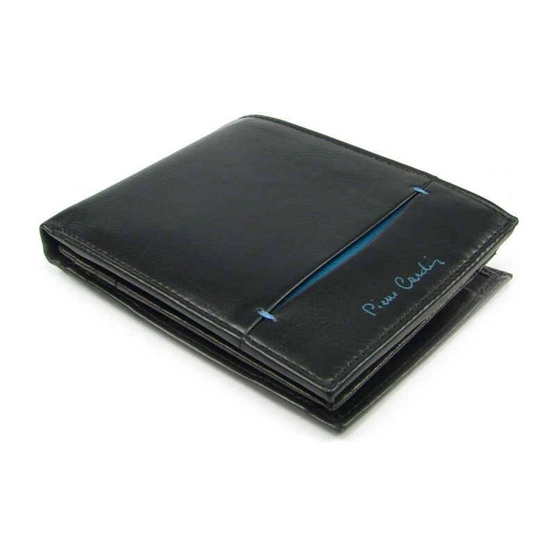 Pierre Cardin Luxusní černá pánská peněženka