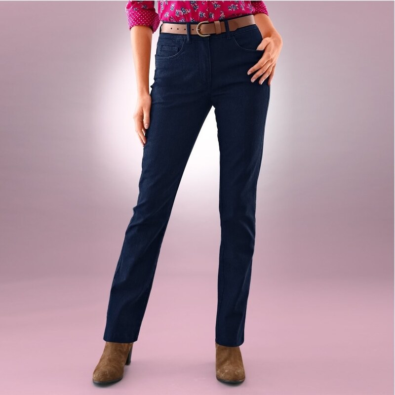 Blancheporte Stahující kalhoty, vnitřní délka nohavic 75 cm modrošedá