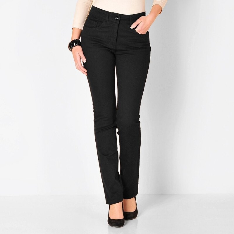 Blancheporte Stahující kalhoty, vnitřní délka nohavic 75 cm černá