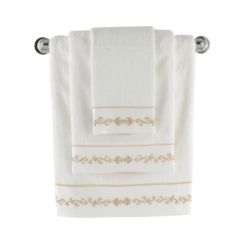 Soft Cotton Bambusový ručník BARON 50x100 cm Smetanová