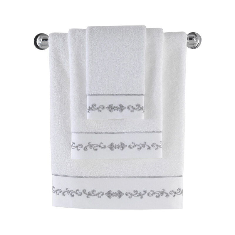 Soft Cotton Bambusový ručník BARON 50x100 cm Bílá