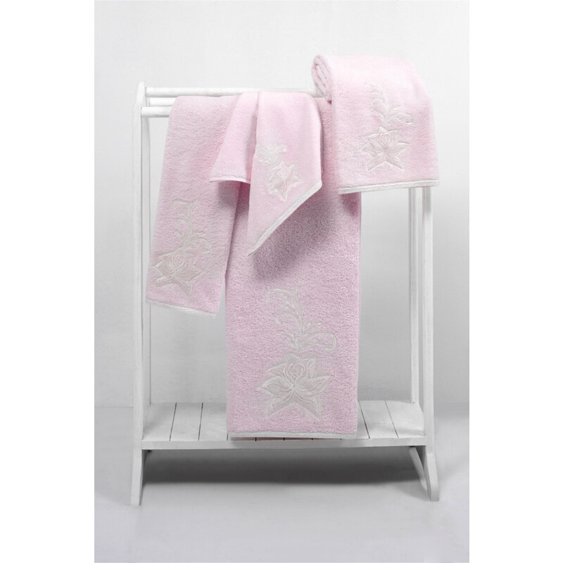 Soft Cotton Malý ručník PANDORA 32x50 cm, Růžová, 580 gr / m², Česaná prémiová bavlna 100%