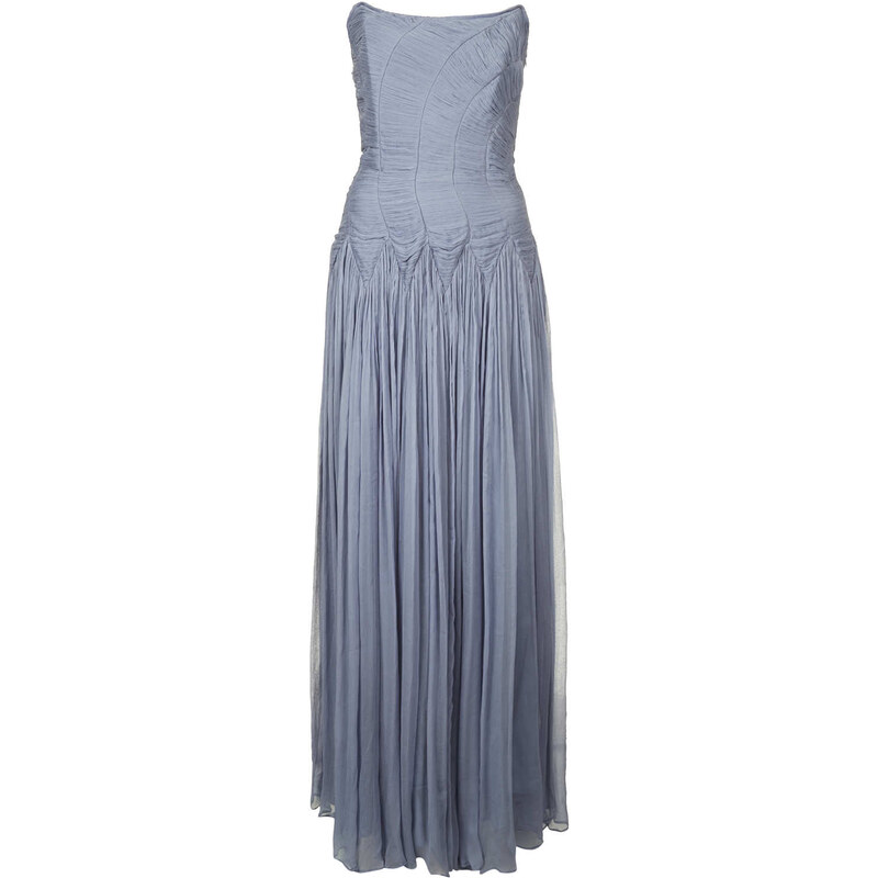 Topshop **LIMITED EDITION Bandeau Ruch Maxi Dress