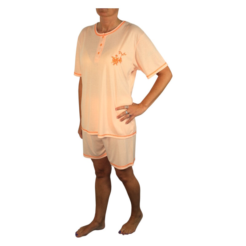 Sport Ambroza dámské pyžamo M světle oranžová