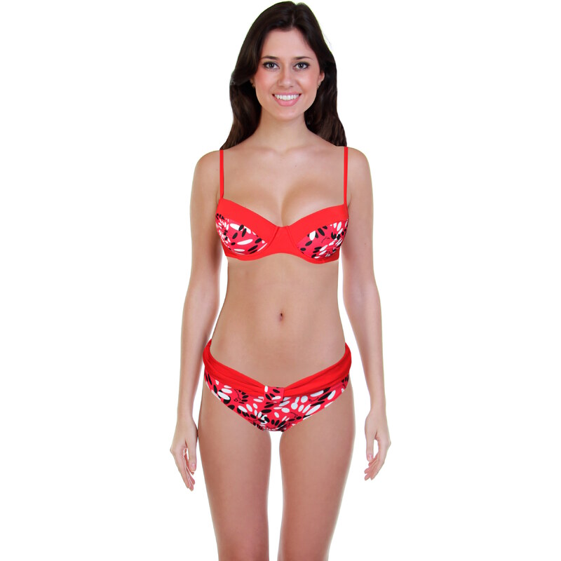 Sport Pretty Sun plavky dvoudílné - výprodej M červená