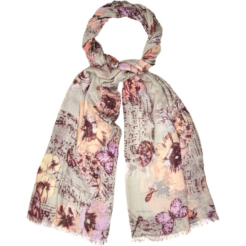 Marks and Spencer M&S Collection Lightweight Vintage Style Floral Scarf