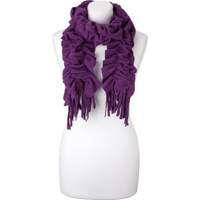 Marks and Spencer M&S Collection Fleece Ruffle Scarf & Gloves Set