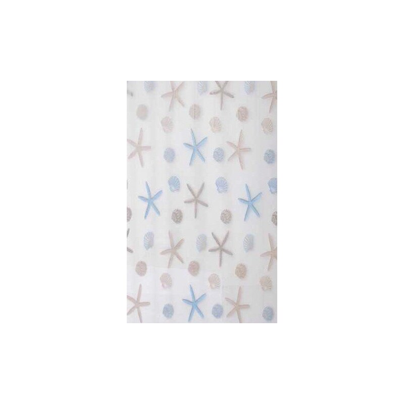 AQUALINE - Sprchový závěs 180x200cm, vinyl, hvězdice (ZV016)