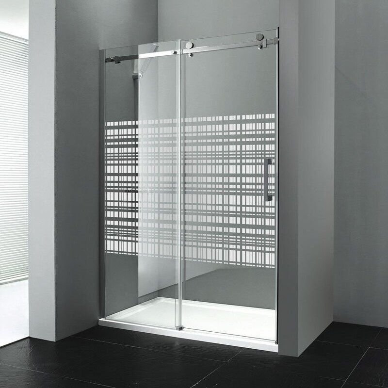 GELCO - DRAGON sprchové dveře 1200mm, sklo CANVAS, levé (GD4912SL)