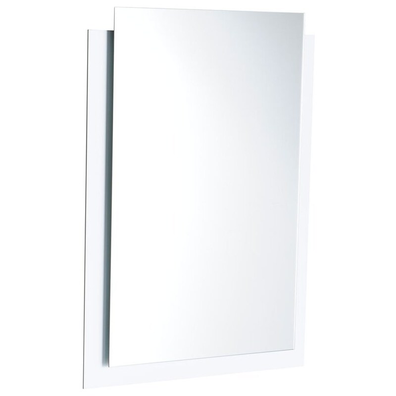 SAPHO - EMA zrcadlo s přesahem s RGB osvětlením 500x700mm, bílá (22397)