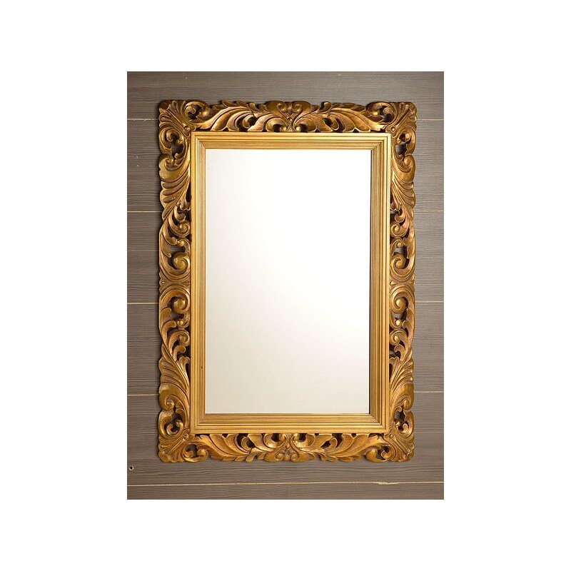 SAPHO - EUROPA zrcadlo v rámu 930x1230 mm, zlatá patina (NL466)