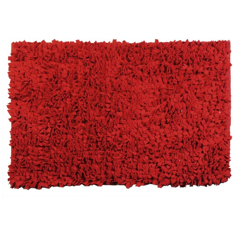Ridder SAPHO - HAIR předložka 60x90cm s protiskluzem, polyakryl, červená (741306)