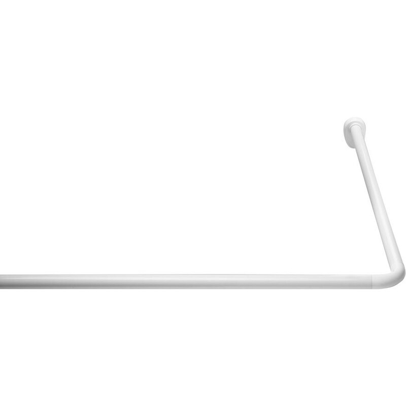 Ridder - Rohová univerzální sprchová tyč, bílá (59501)