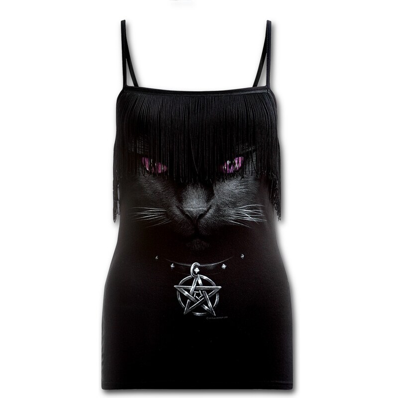 tílko dámské SPIRAL - Black Cat - Black - D008G065