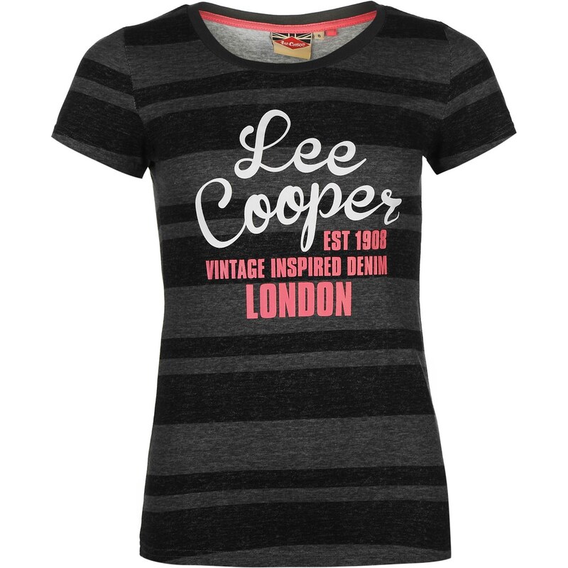 Tričko Lee Cooper Textured Stripe dám.