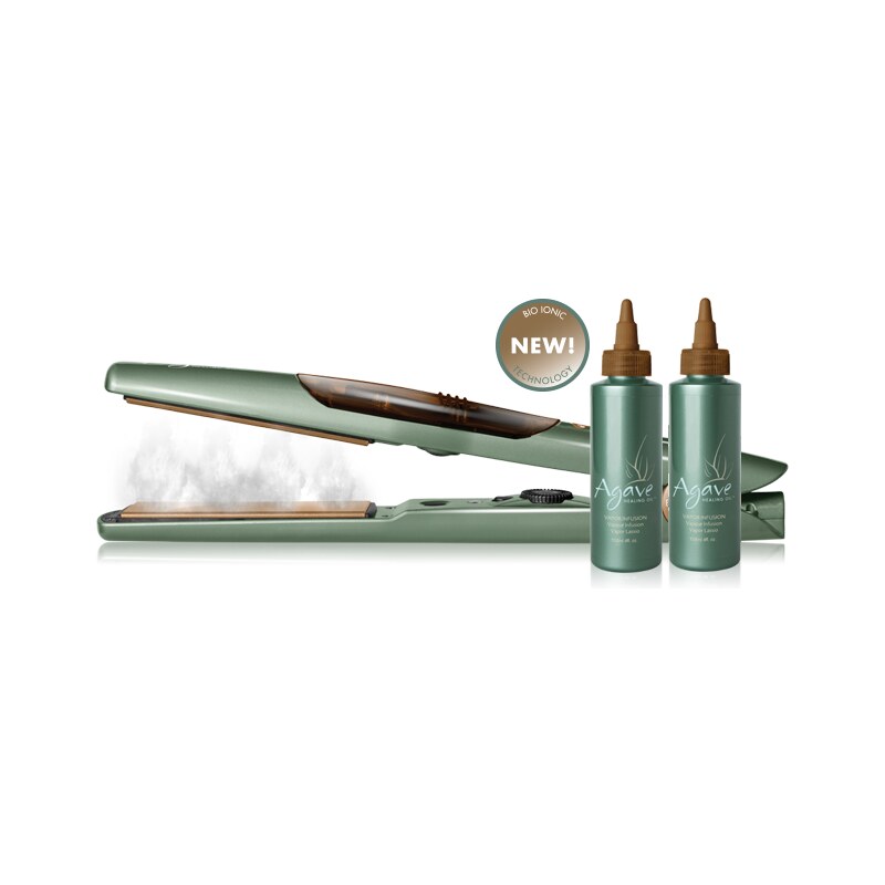 Bio Ionic Agave Healing Vapor Iron - iontová napařovací žehlička na vlasy 31mm