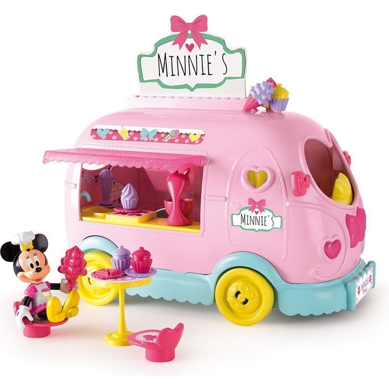 Mikro hračky Minnie auto cukrárna 25 cm na baterie