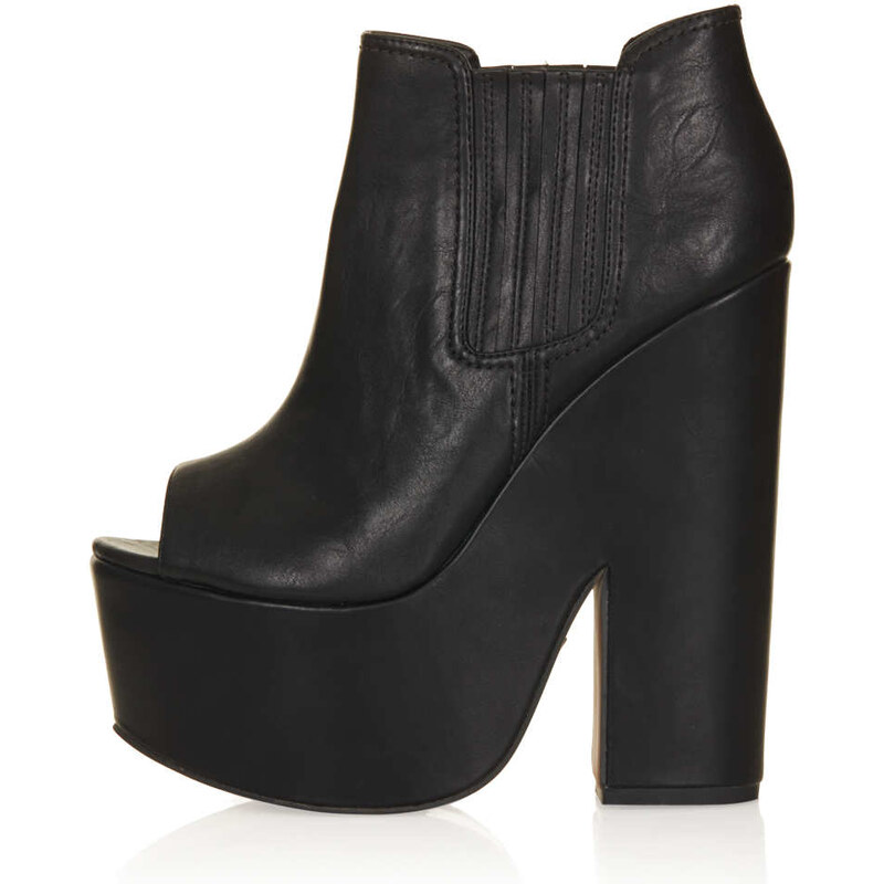 Topshop ALINE Peep Platform Shoe Boots