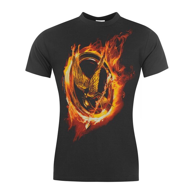Character The Hunger Games T Shirt Ladies Fire Mockingjay 10 (S)