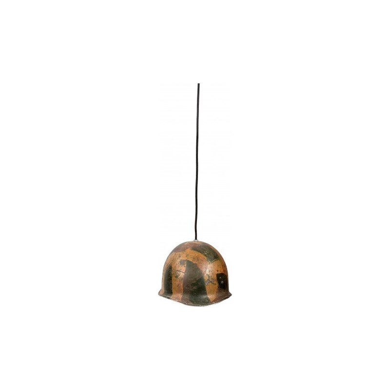 Industrial style, Závěsná lampa, lustru ve vojenském stylu 18x23x28cm (1350)