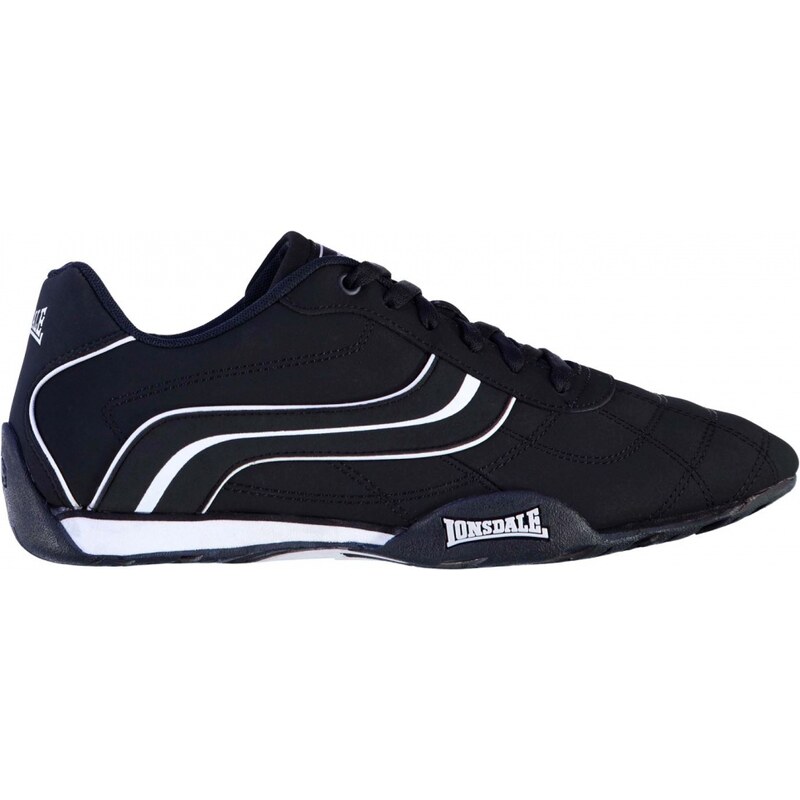 Lonsdale Camden Mens Trainers, navy/white