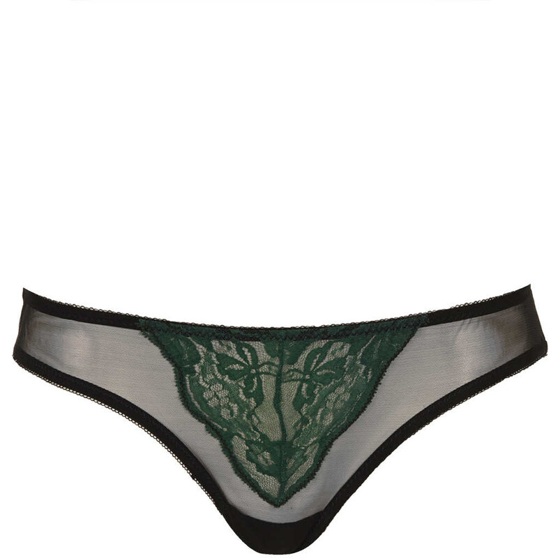 Topshop Lace and Mesh Mini Knickers