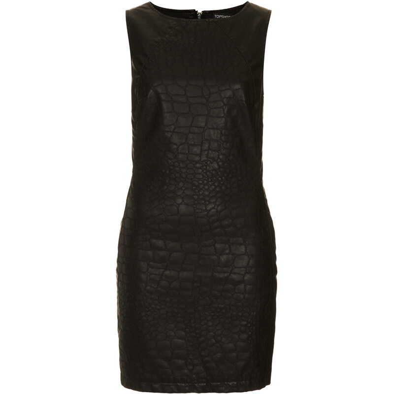 Topshop Quilted Panel Bodycon Dress