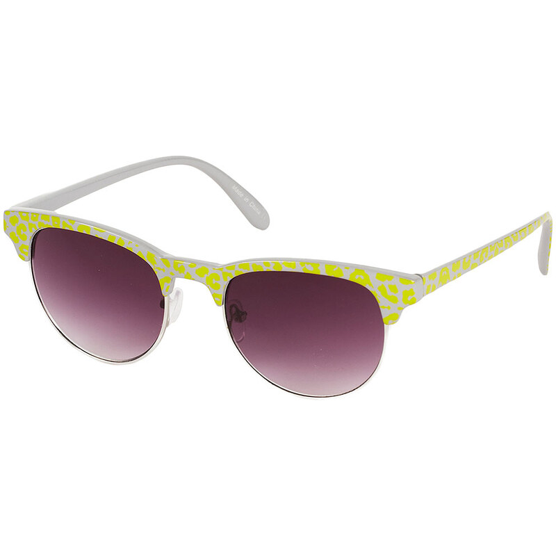 Topshop Leopard Printed Brow Sunglasses
