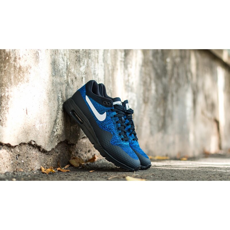 Nike W Air Max 1 Ultra Flyknit Dark Obsidian/ White-Racer Blue-Photo Blue