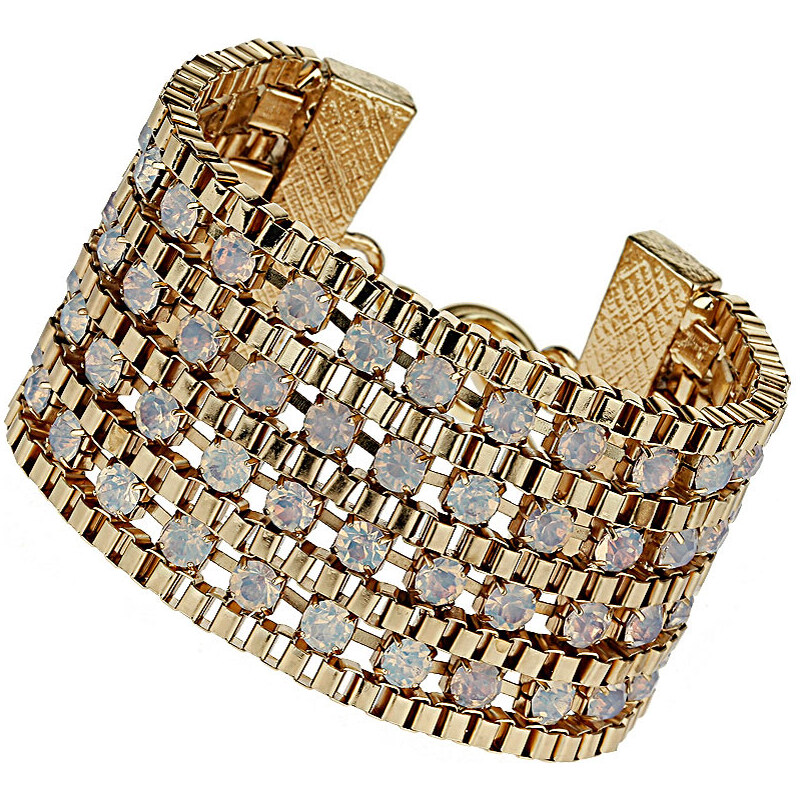 Topshop Premium Rhinestone Chain Bracelet