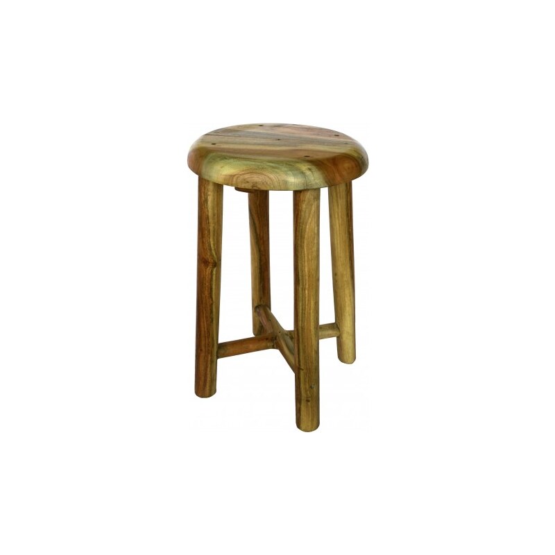 Industrial style, Dřevěná stolička s dokonalým opracováním 46x30cm (1234)