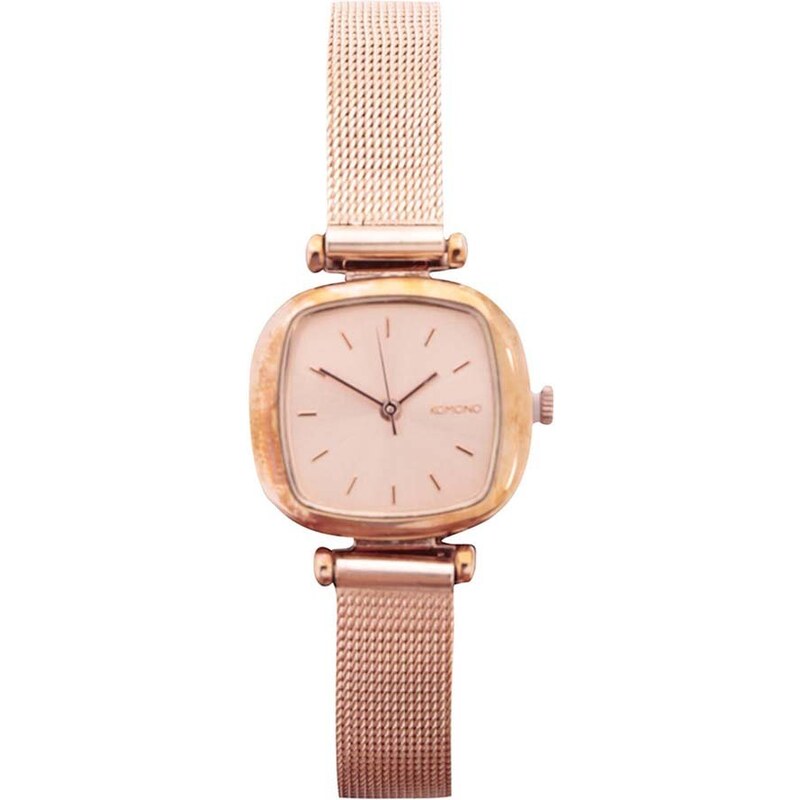 Dámské hodinky v růžovozlaté barvě s nerezovým páskem Komono Moneypenny Royale