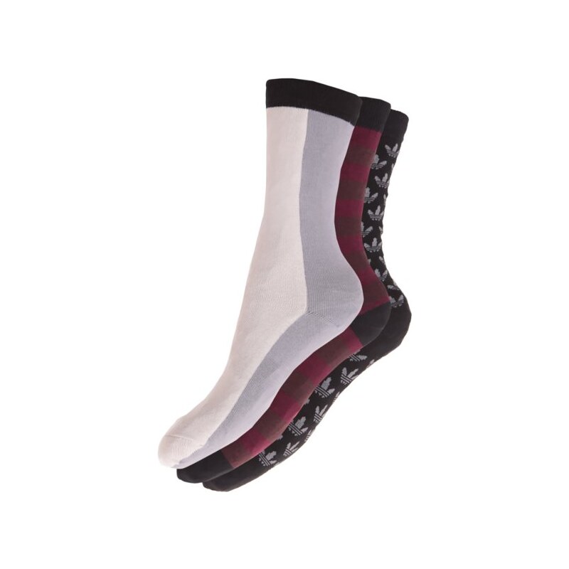 Adidas Ponožky Crew Sock 3p M ženy Doplňky Ponožky M30636
