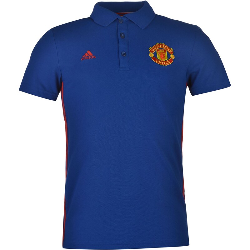 Polokošile adidas Manchester United FC pán. námořnická modrá/červená