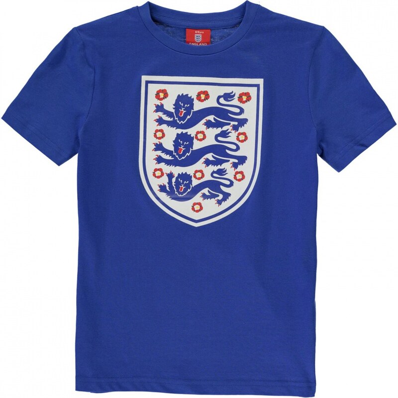 England 143 Football T Shirt Junior, blue